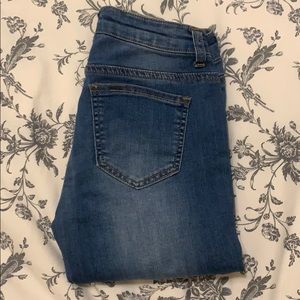 dark/medium wash jean leggings